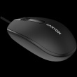 CANYON M-10, Canyon Wired optical mouse with 3 buttons, DPI 1000, with 1.5M USB cable, black, 65*115*40mm, 0.1kg