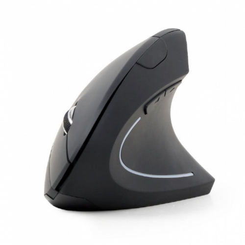 GEMBIRD MUSW-ERGO-01 Gembird Ergonomic wireless optical mouse. Wireless technology: 2.4 GHz, 1600 DPI, USB, black