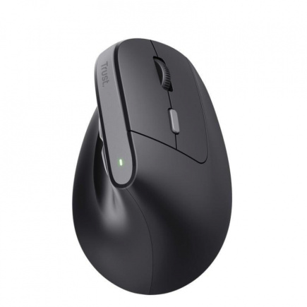Trust Bayo II - Vertical mouse - ergonomic - right-handed - optical - 6 buttons - wireless - 2.4 GHz - USB wireless receiver - black 