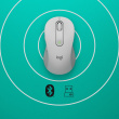 Logitech Signature M650 for Business Mouse wireless Bluetooth 2.4 GHz Bolt USB receiver off-white