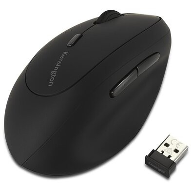 Kensington Pro Fit Ergo Maus linkshänder kabellos. schwarz