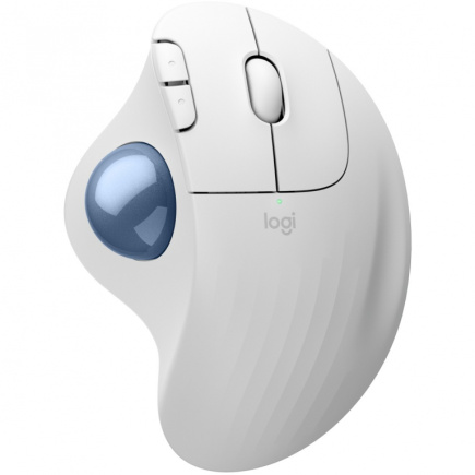 Logitech ERGO M575S Wireless Trackball - Off White + Blue Ball 342809