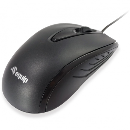 Equip Optische Maus USB Kompakt Rechts-Linkshänder 1.2m sw