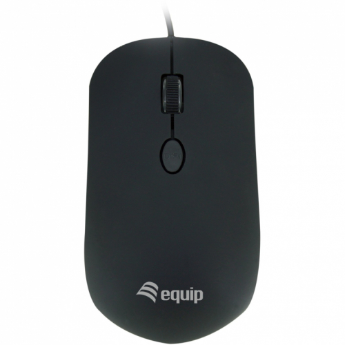 Equip Optische Maus USB Komfort Rechts-Linkshänder 1.8m sw