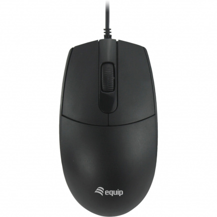 Equip Optische Maus USB-A Silent Rechts-Linkshänder 1.5m sw