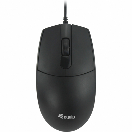 Equip Optische Maus USB-A Silent Rechts-Linkshänder 1.5m sw