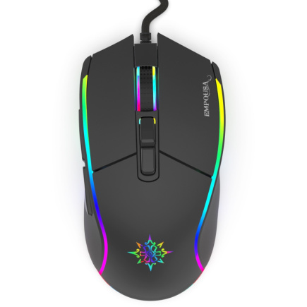 INCA Gaming Maus IMG-GT16 6400 DPI. RGB. 7 Tasten. USB. SW retail