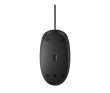 HP 125 USB Wired Mouse, Sanitizable - Black