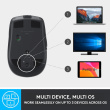 Logitech MX Anywhere 2S - Mouse - laser - 7 buttons - wireless - Bluetooth 4.0 LE - graphite 