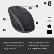 Logitech MX Anywhere 2S - Mouse - laser - 7 buttons - wireless - Bluetooth 4.0 LE - graphite 