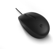 HP 128 USB Wired Laser Mouse, Sanitizable - Black