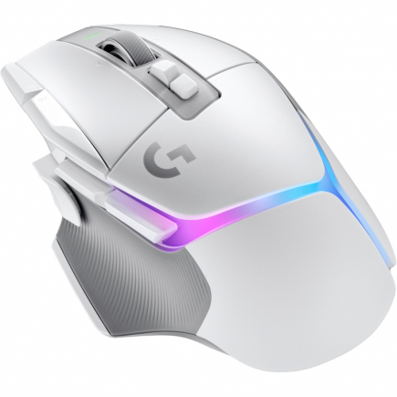 LOGITECH G G502 X PLUS Mouse optical wireless 2.4 GHz USB LOGITECH LIGHTSPEED receiver white 344737
