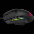 LORGAR Jetter 357, gaming mouse, Optical Gaming Mouse with 6 programmable buttons, Pixart ATG4090 sensor, DPI can be up to 8000, 30 million times key life, 1.8m PVC USB cable, Matt UV coating and RGB lights with 4 LED flowing mode,