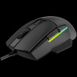 LORGAR Jetter 357, gaming mouse, Optical Gaming Mouse with 6 programmable buttons, Pixart ATG4090 sensor, DPI can be up to 8000, 30 million times key life, 1.8m PVC USB cable, Matt UV coating and RGB lights with 4 LED flowing mode,