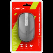 CANYON MW-18, 2.4GHz Wireless Rechargeable Mouse with Pixart sensor, 4keys, Silent switch for right/left keys,DPI: 800/1200/1600, Max. usage 50 hours for one time full charged, 300mAh Li-poly battery, Dark grey, cable length 0.6m, 116.4*63.3*32.3mm,
