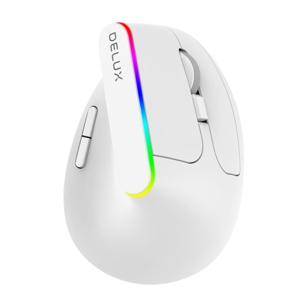 Delux M618DB mouse Office Right-hand RF Wireless + Bluetooth Optical 4000 DPI