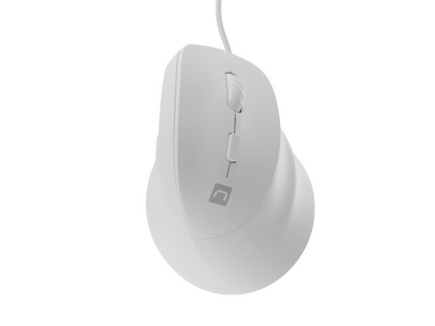 NATEC CRAKE 2 PRO 12800DPI VERTICAL MOUSE WHITE PROGRAMMABLE OPTICAL