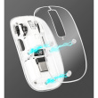 MANHATTAN Funkmaus USB-A 4Tasten RGB LED weiß transparent