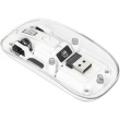 MANHATTAN Funkmaus USB-A 4Tasten RGB LED weiß transparent