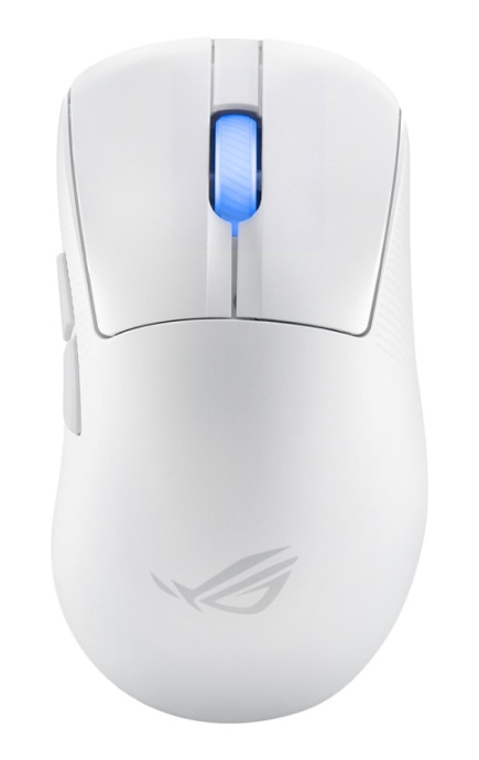ASUS ROG Keris II Ace Wireless AimPoint Valge mouse Gaming Right-hand RF Wireless + Bluetooth + USB Type-A Optical 42000 DPI