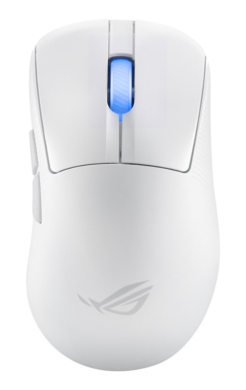 ASUS ROG Keris II Ace Wireless AimPoint Valge mouse Gaming Right-hand RF Wireless + Bluetooth + USB Type-A Optical 42000 DPI