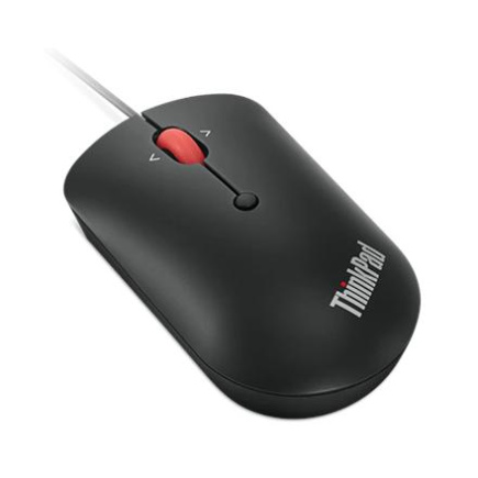 Lenovo | ThinkPad USB-C Wired Compact Mouse | USB-C | Raven Must