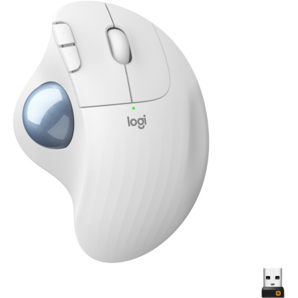 Logitech M575 ERGO Wireless Trackball Valge