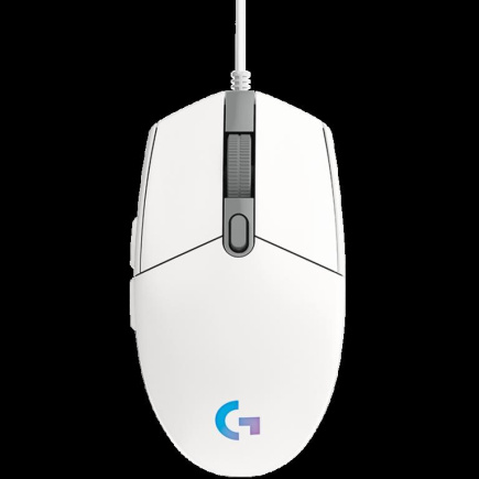 LOGITECH G102 LIGHTSYNC Corded Gaming Mouse - Valge - USB - EER