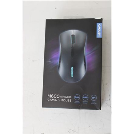 Renew. Lenovo Accessories Legion M600 Wireless Gaming Mouse | Lenovo Wireless Gaming Mouse | Legion M600 | Optical Mouse | 2.4 GHz, Bluetooth or Wired by USB 2.0 | Black | DAMAGED PACKAGING, USED AS DEMO