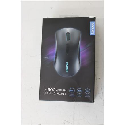 Renew. Lenovo Accessories Legion M600 Wireless Gaming Mouse | Lenovo Wireless Gaming Mouse | Legion M600 | Optical Mouse | 2.4 GHz, Bluetooth or Wired by USB 2.0 | Black | DAMAGED PACKAGING, USED AS DEMO