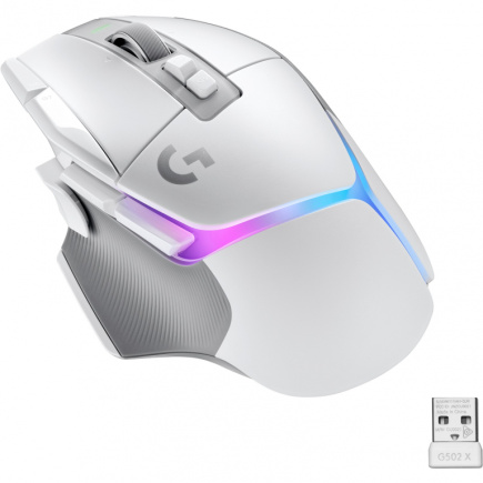 Logitech G502 X PLUS - Valge/PREMIUM - EER2 344744