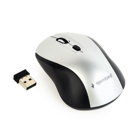 SE USB OPTICAL WRL Black/SILVER MUSW-4B-02-BS GEMBIRD