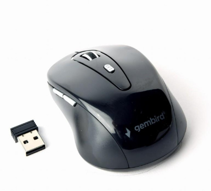 SE USB OPTICAL WRL/Black MUSW-6B-01 GEMBIRD