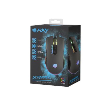 Fury | Gaming Mouse | Fury Scrapper | Wired | Optical | Gaming Mouse | Black | Yes