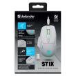 WIRELESS MOUSE DEFENDER STIX GM-009 RF White 3200dpi 7P
