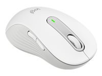 LOGITECH Signature M650 Mouse optical 5 buttons wireless Bluetooth 2.4 GHz Bolt USB receiver off-Valge