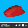 LOGITECH M330 Silent Plus Red - 2.4GHZ - EMEA