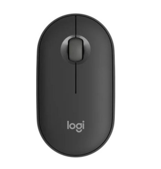 Logitech Pebble Mouse 2 M350s - Mouse - optical - 3 buttons - wireless - Bluetooth 5.2 LE - tonal graphite 