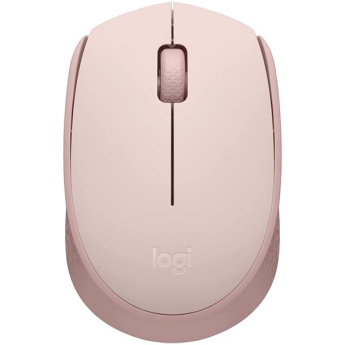Logitech M171 - Mouse - right and left-handed - optical - 3 buttons - wireless - 2.4 GHz - USB wireless receiver - rose
