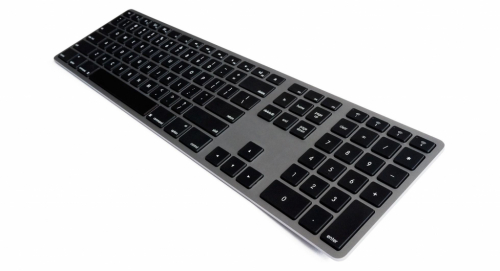 Matias Keyboard aluminum Mac bluetooth backlight Space Gray UK