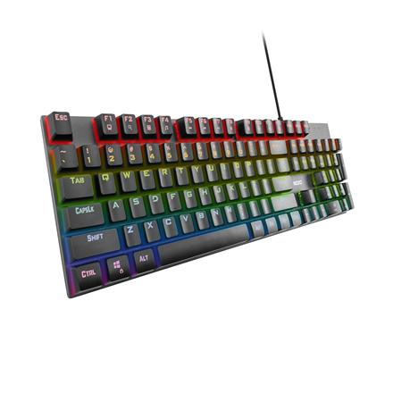 NOXO | Retaliation | Black | Gaming keyboard | Wired | Mechanical | EN/RU | 650 g | Blue Switches KY-MK48  EN/RU_BLUE