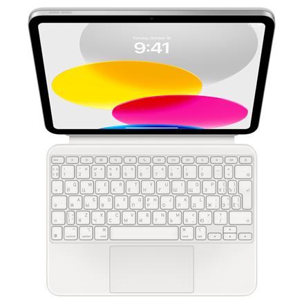 Apple | Magic Keyboard Folio for iPad (10th generation) | White | Compact Keyboard | Wireless | RU