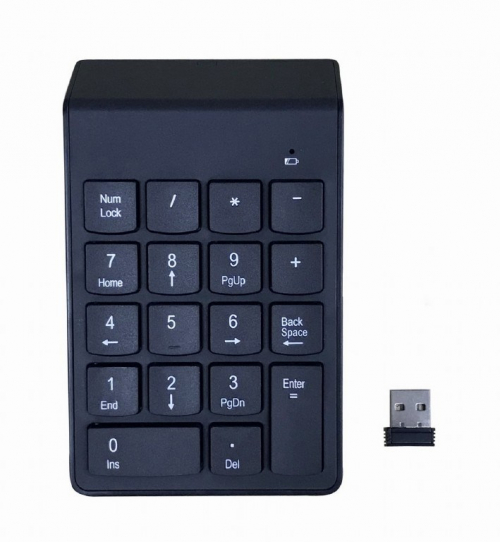 Gembird KPD-W-02 numeric keypad Notebook/PC Bluetooth Black