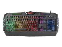 NATEC NFU-0868 Fury Gaming Keyboard SPITFIRE USB, backlight, US layout, Black