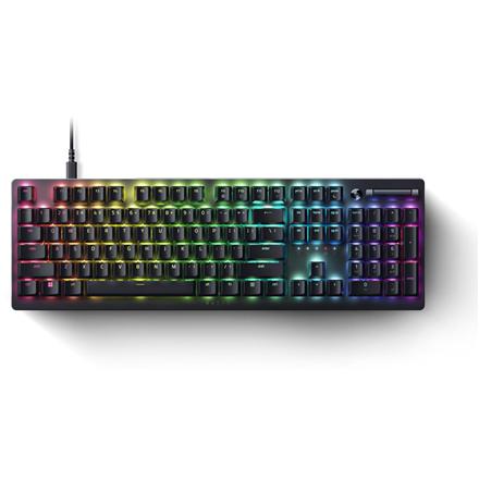 Razer | Gaming Keyboard | Deathstalker V2 Pro | Gaming Keyboard | Wired | RGB LED light | US | Black | Low-Profile Optical Switches (Clicky) RZ03-04501800-R3M1