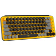 Logitech POP Keys - Keyboard - wireless - Bluetooth LE, Bluetooth 5.1 - Mechanical - key switch: Brown Tactile - blast - ENG/RUS
