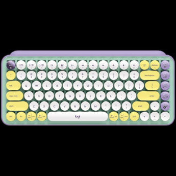 Logitech POP Keys - Keyboard - wireless - Bluetooth LE, Bluetooth 5.1 - Mechanical - key switch: Brown Tactile - daydream - ENG/RUS
