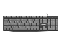 NATEC NKL-1507 Natec Keyboard NAUTILUS SLIM Black/Grey, USB, US Layout
