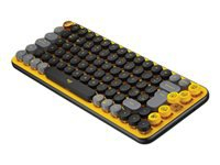 LOGITECH POP Keys Wireless Mechanical Keyboard With Emoji Keys - BLAST YELLOW (PN)