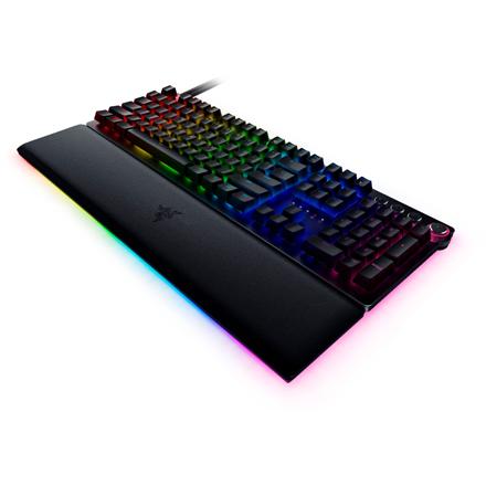 Razer | Huntsman V2 Optical Gaming Keyboard | Gaming keyboard | RGB LED light | US | Wired | Black | Numeric keypad | Clicky Purple Switch RZ03-03930300-R3M1